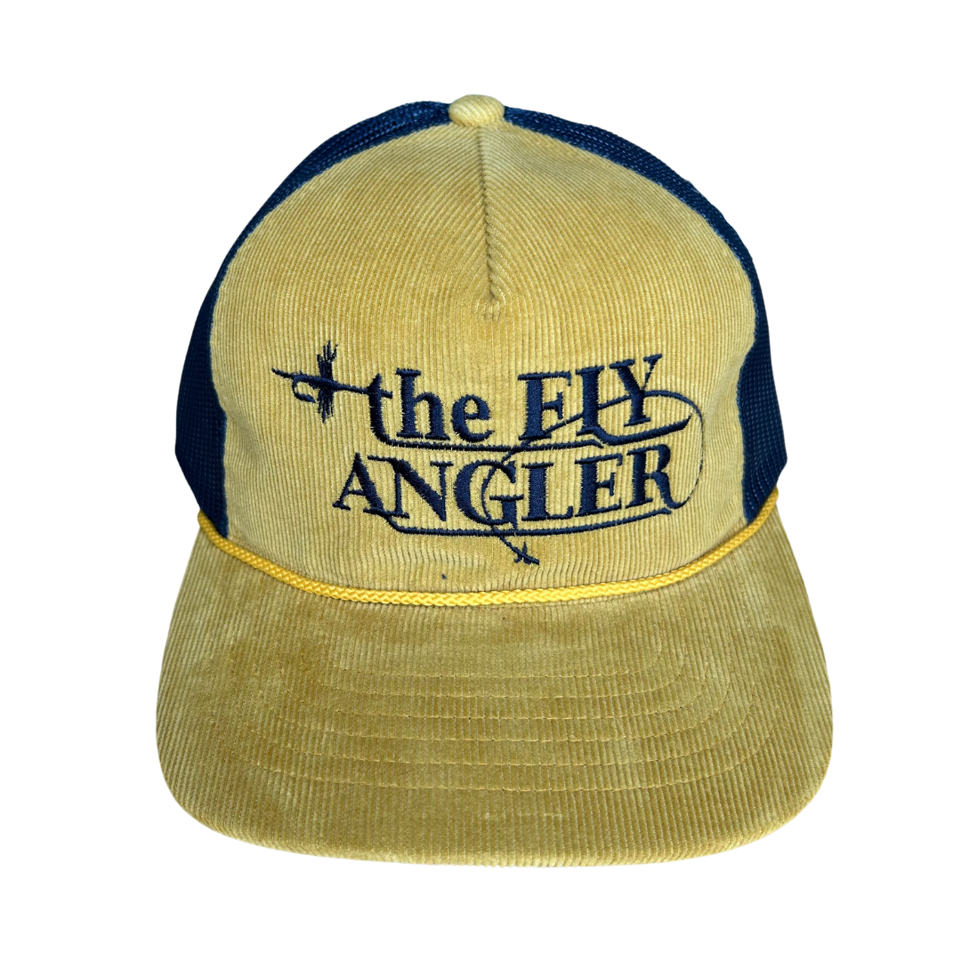 The Fly Angler Logo Richardson Troutdale Amber Navy W/Gold Rope