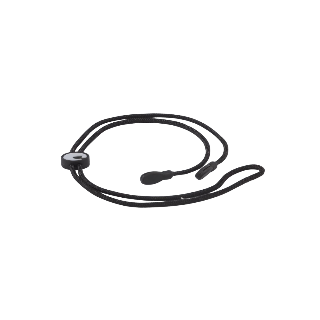 Costa Fathom Cord Black shown as a black eyewear retention cord with an adjustable slider and looped ends for securing sunglasses during fishing and outdoor use