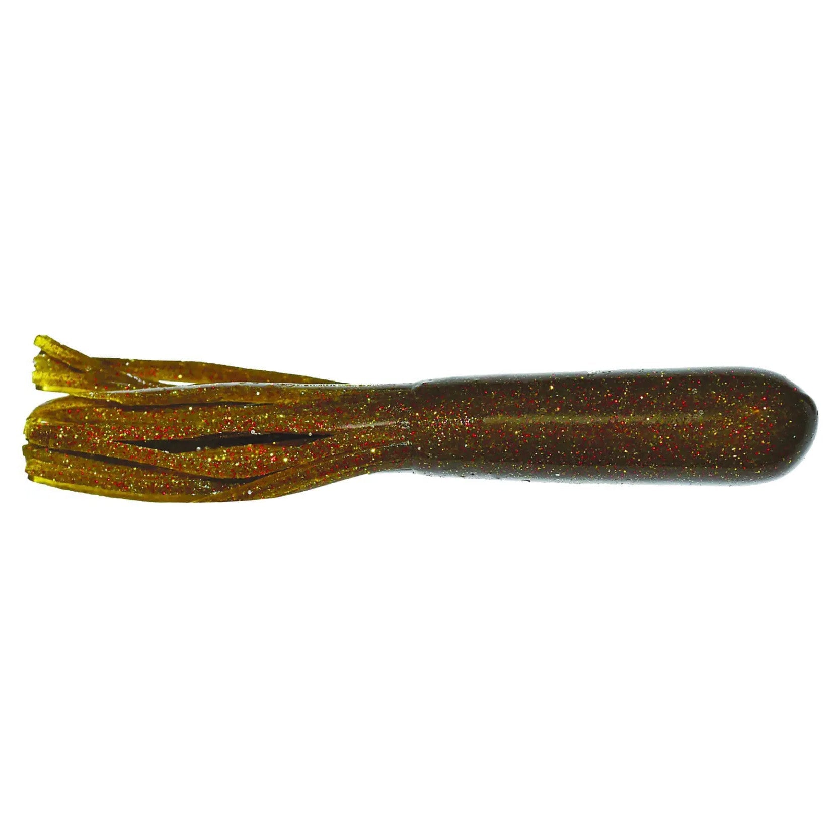 Big Bite Baits 3.5" Salt Tube fishing lure with a cylindrical body and multiple thin, flexible appendages designed for musky fishing tackle.