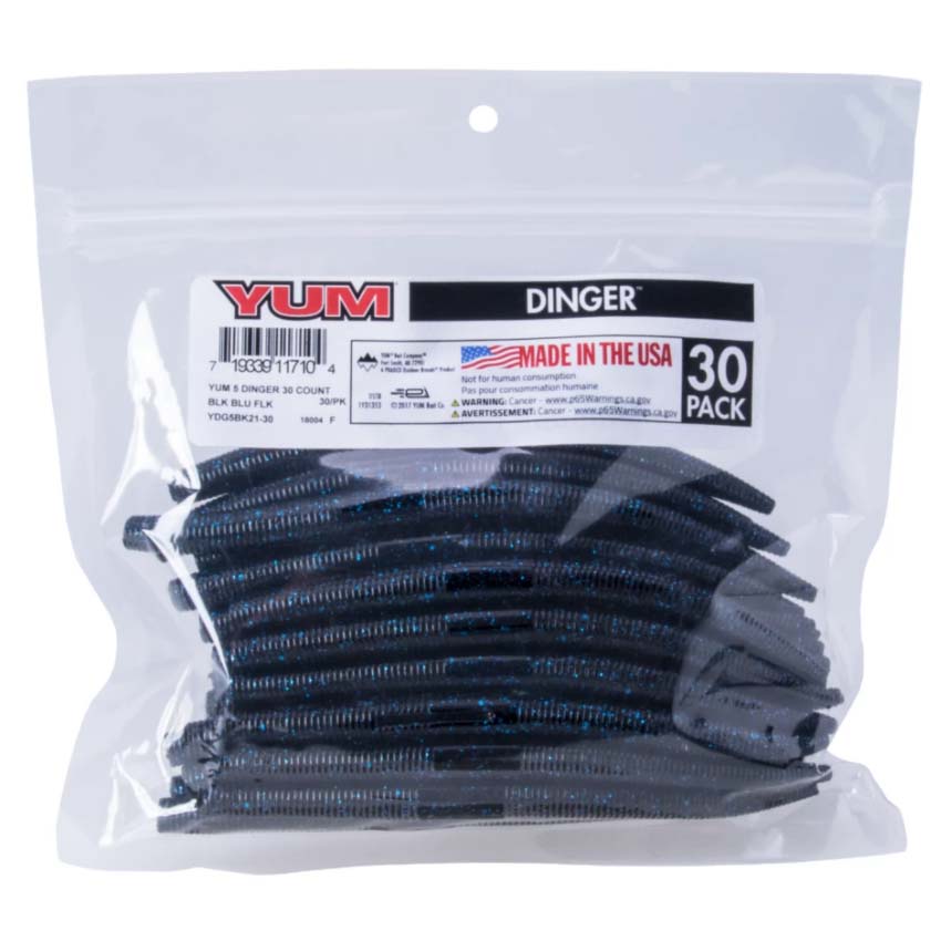 Yum Dinger Worm 5" - Bulk Pack