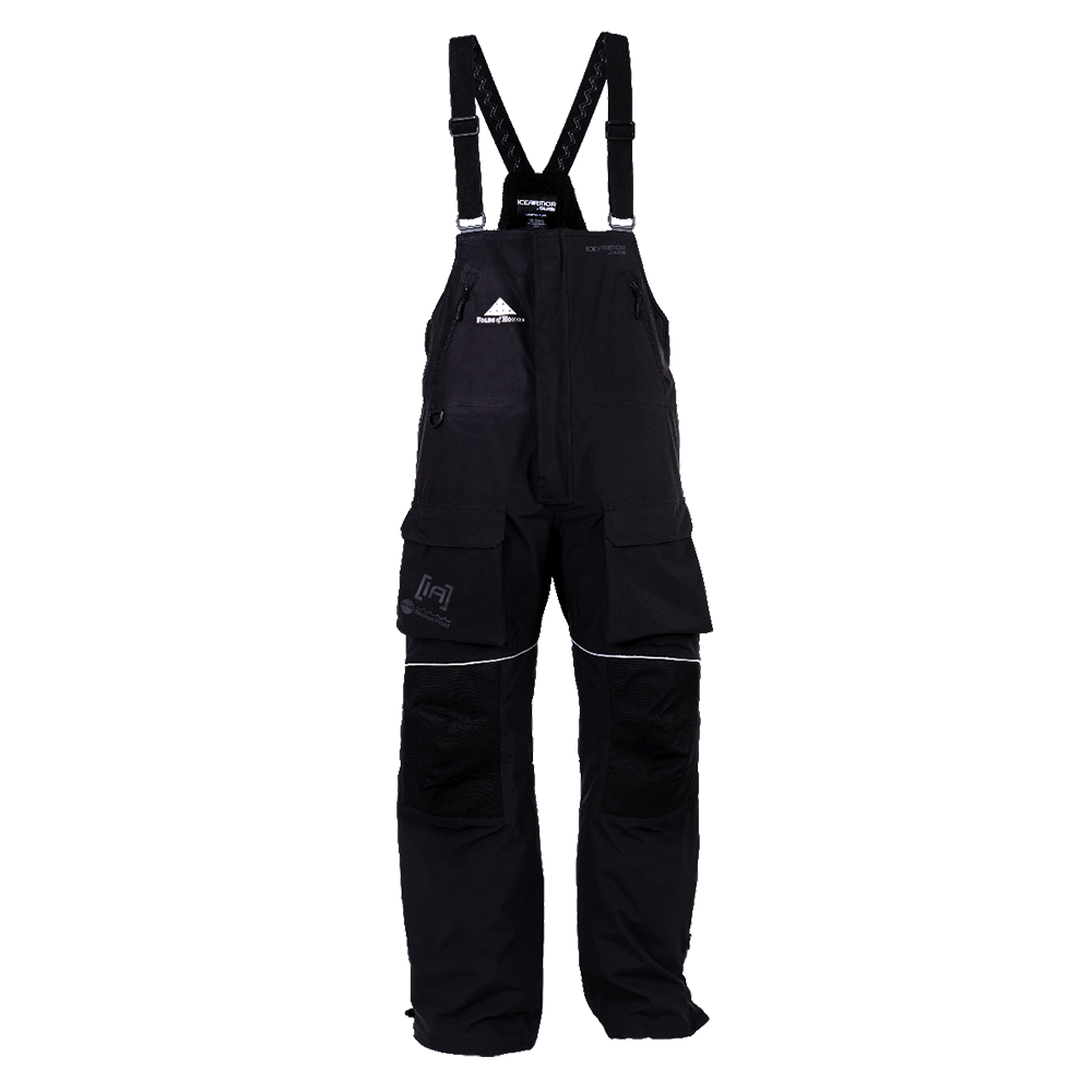 Clam Ice Armor Delta Float Bib, Large / Black/Black