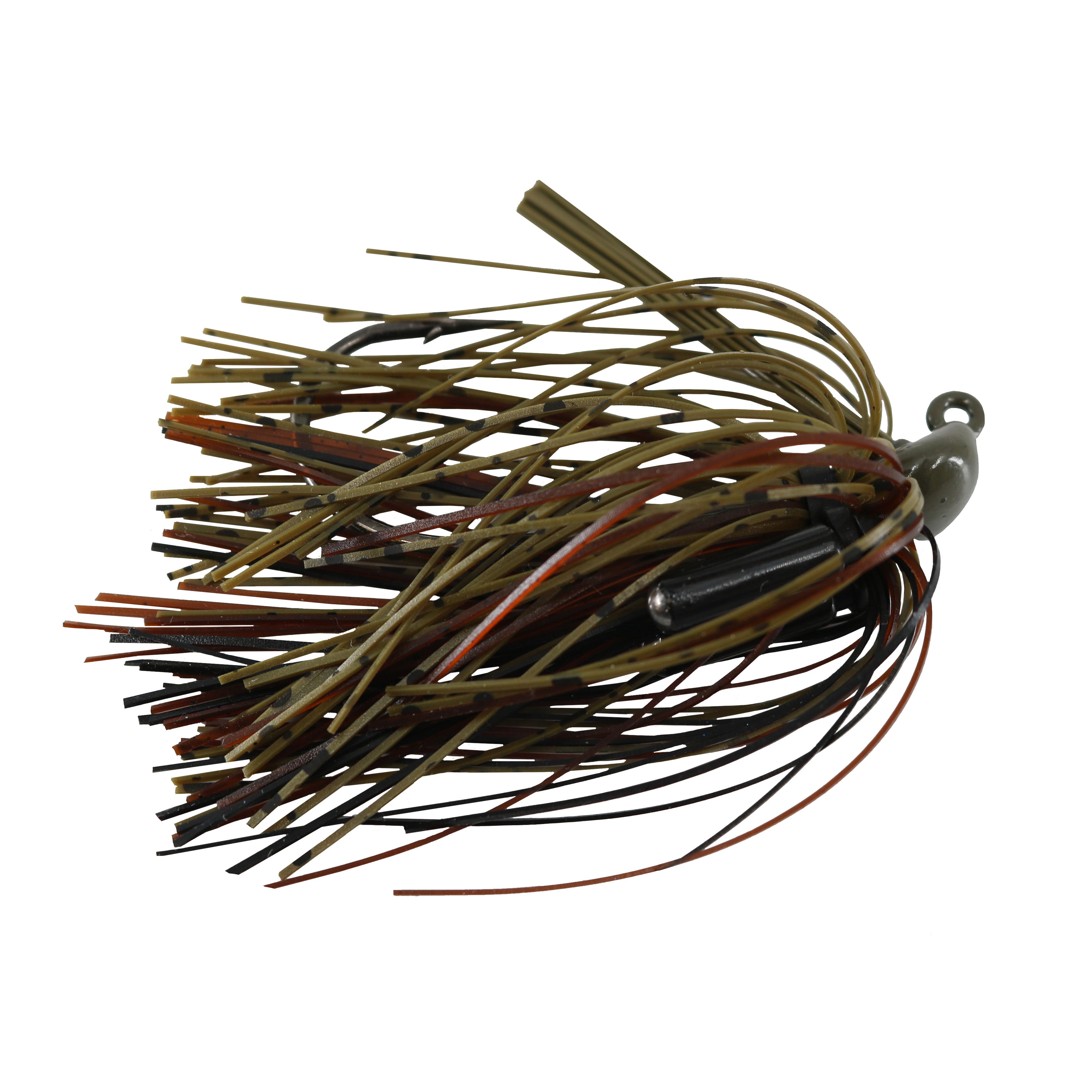BassTEK Tungsten Flipping Jig featuring multi-colored flexible strands and a weighted head designed for effective fishing tackle use.