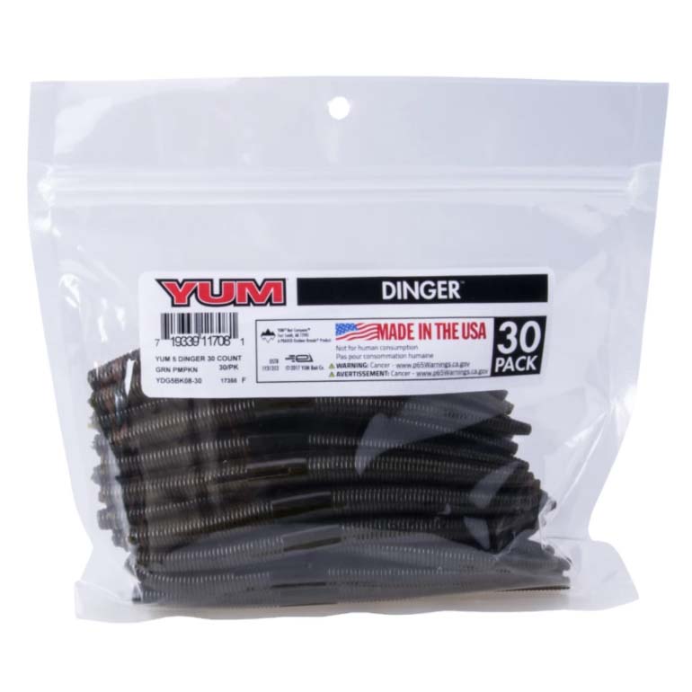 Yum Dinger Worm 5" - Bulk Pack