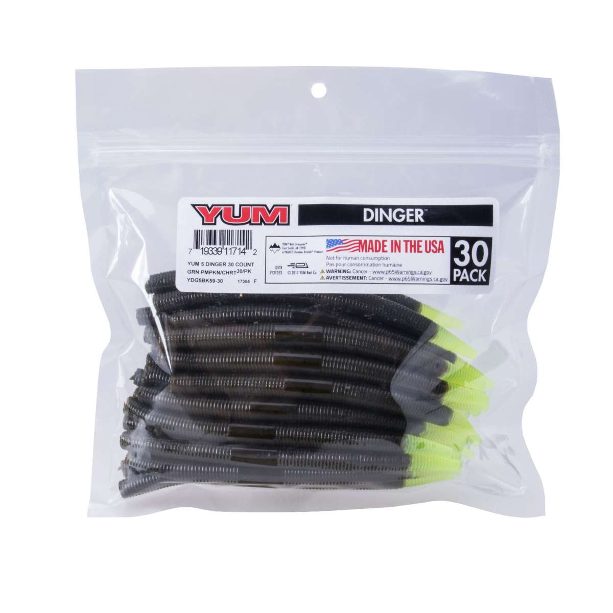 Yum Dinger Worm 5" - Bulk Pack