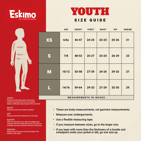 Eskimo Explorer Bib - Youth