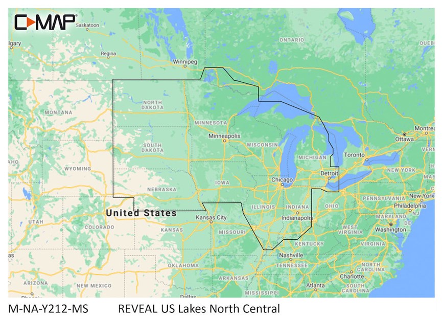 C-Map Reveal US Lakes North