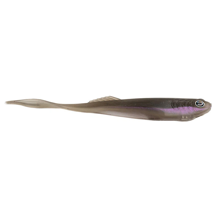 CAST Fishing Echo 7.2" soft plastic fishing lure in natural dark and translucent colors with a streamlined fish shape and detailed eye for realistic fishing tackle use.