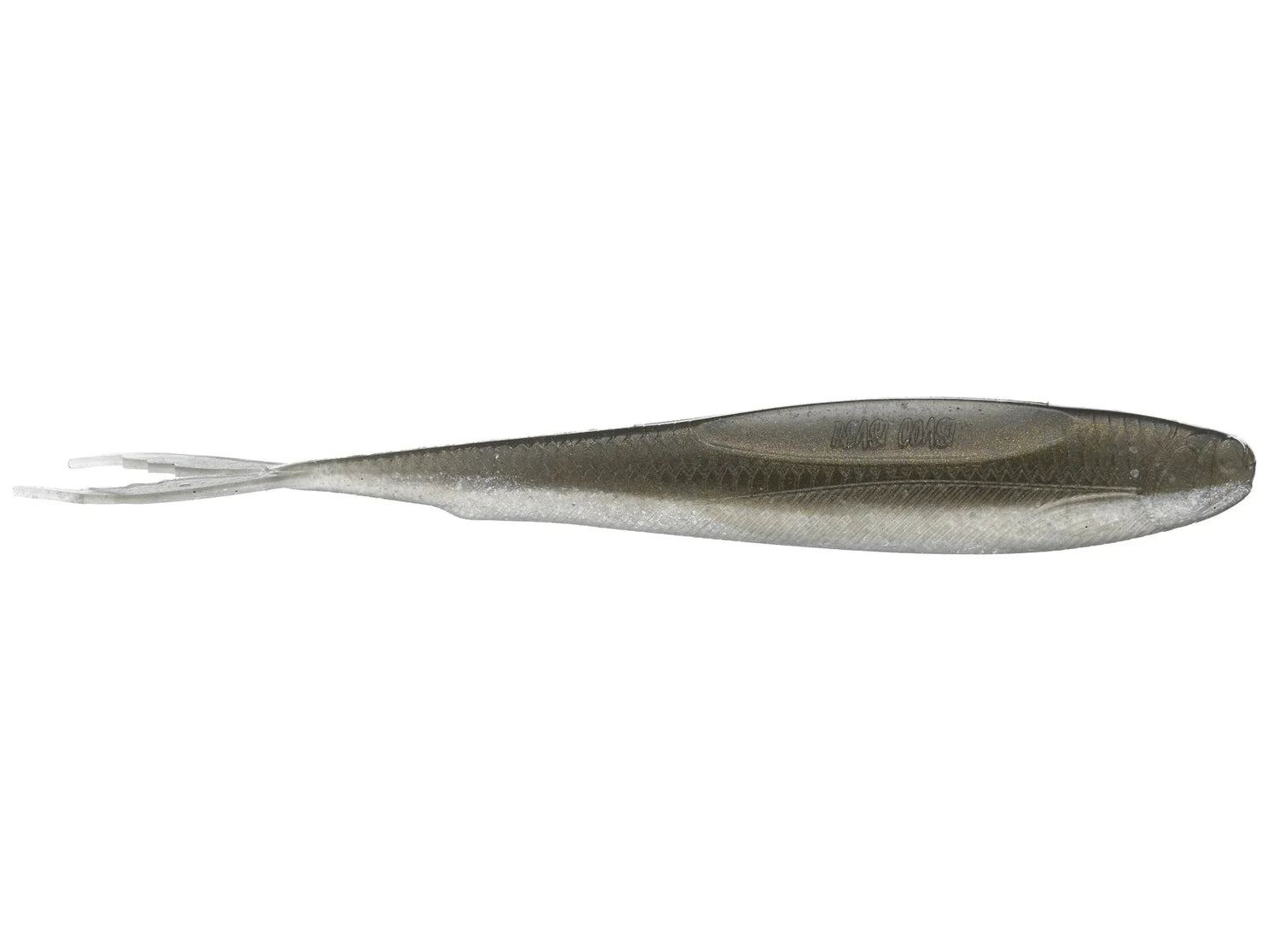 Beast Coast Seduce FFS Minnow fishing lure in natural shad color with a soft, slender body and flexible tail designed for realistic movement in water.