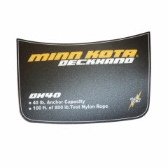 Minn Kota DECAL-COVER, TOP DH40 P/N: 2375505