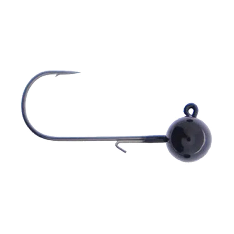 ball joint fish hook X Zone Lures Tungsten Ball Head Jig, 1/4 oz / 1/0 / Black