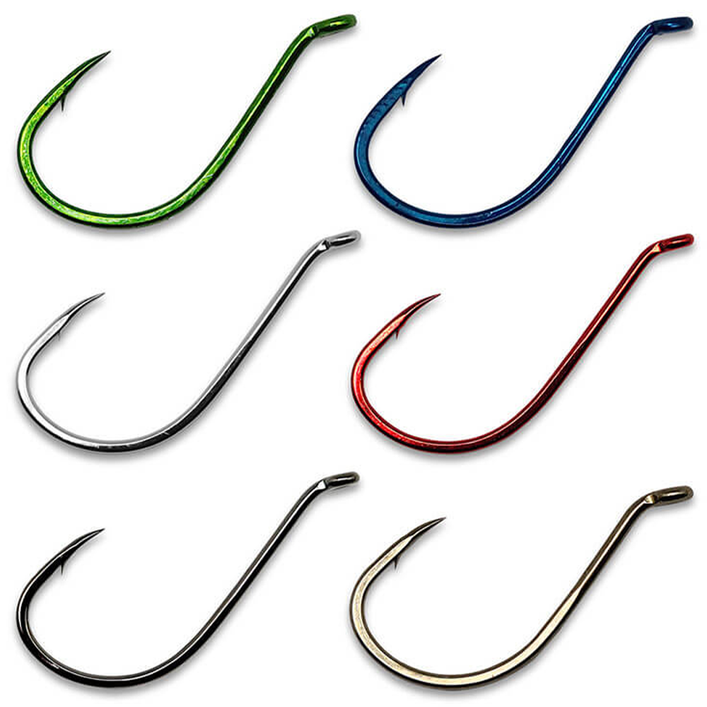 Gamakatsu Octopus Hooks (10 and 25 Packs)-Colored Metallic (8701243469)