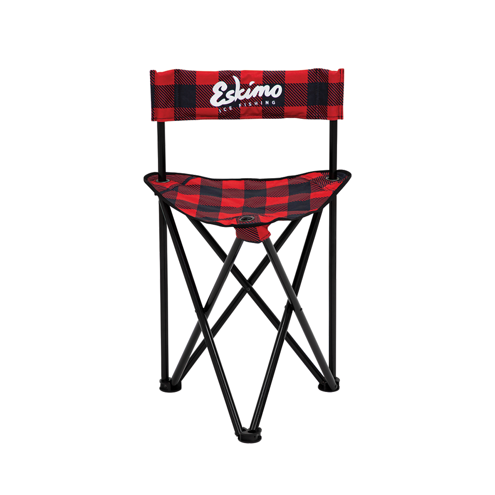 Eskimo Plaid Folding Ice Chairs