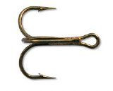 Mustad Treble Hooks Short Shank Round Bend - 35656BR