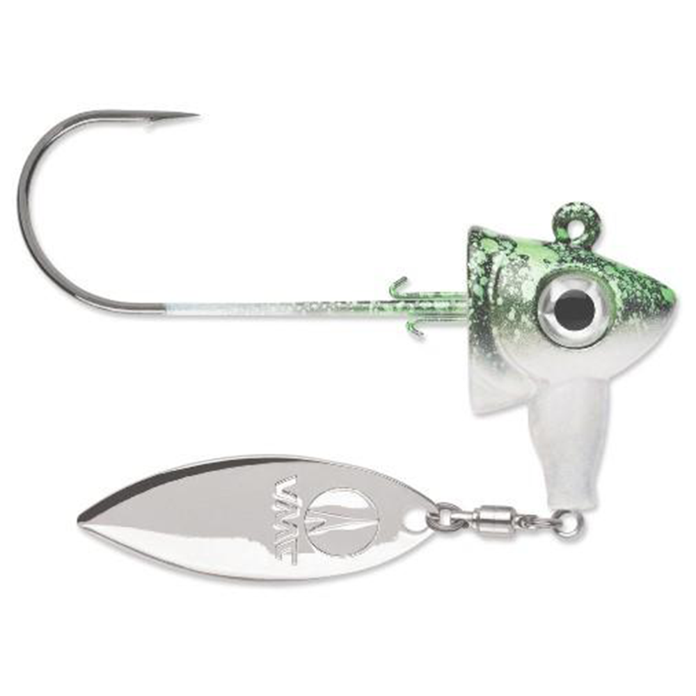 fish head spin lure VMC Spin Jig 3/8 oz / White