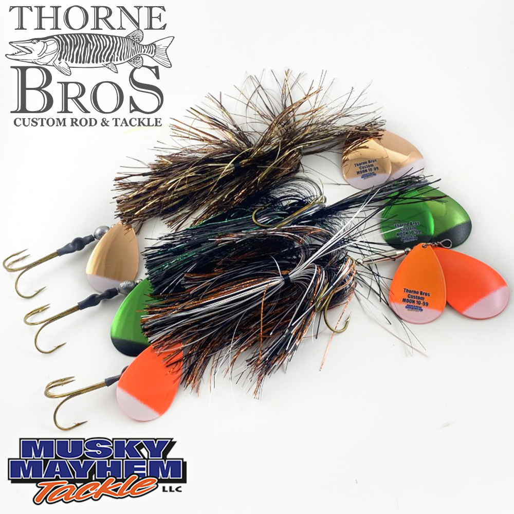 bucktail musky fishing lures Musky Mayhem Moon TB Custom 1099 Bucktail