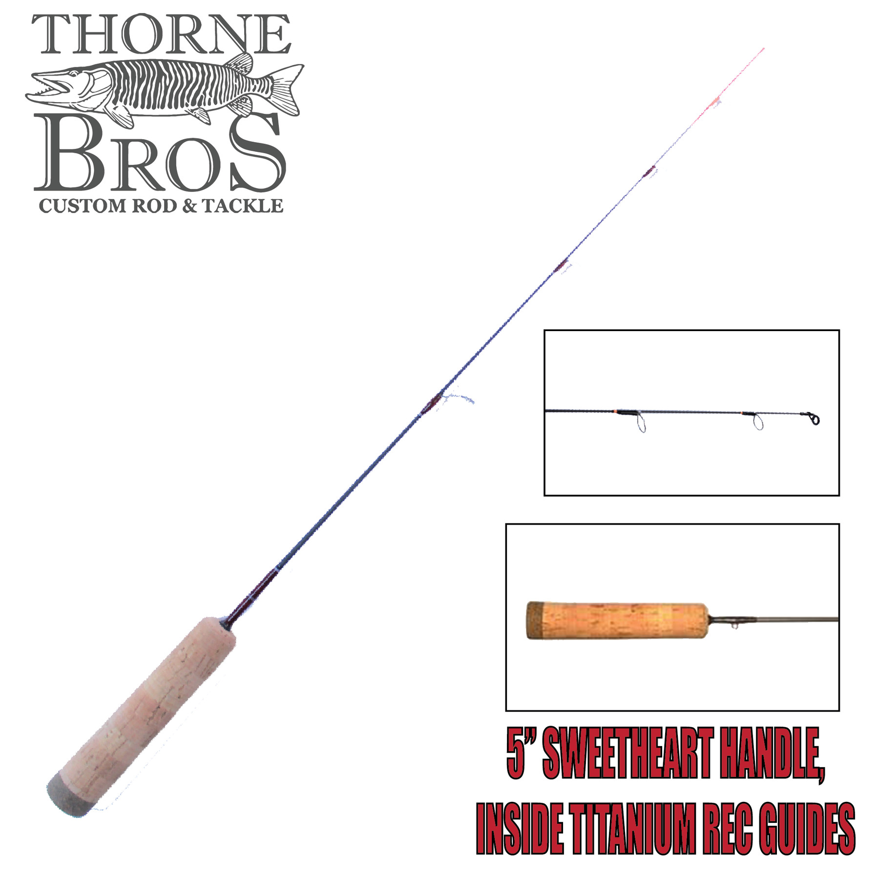 Thorne Brothers Custom Ice Rod - Quiverstick Options (7553901249)