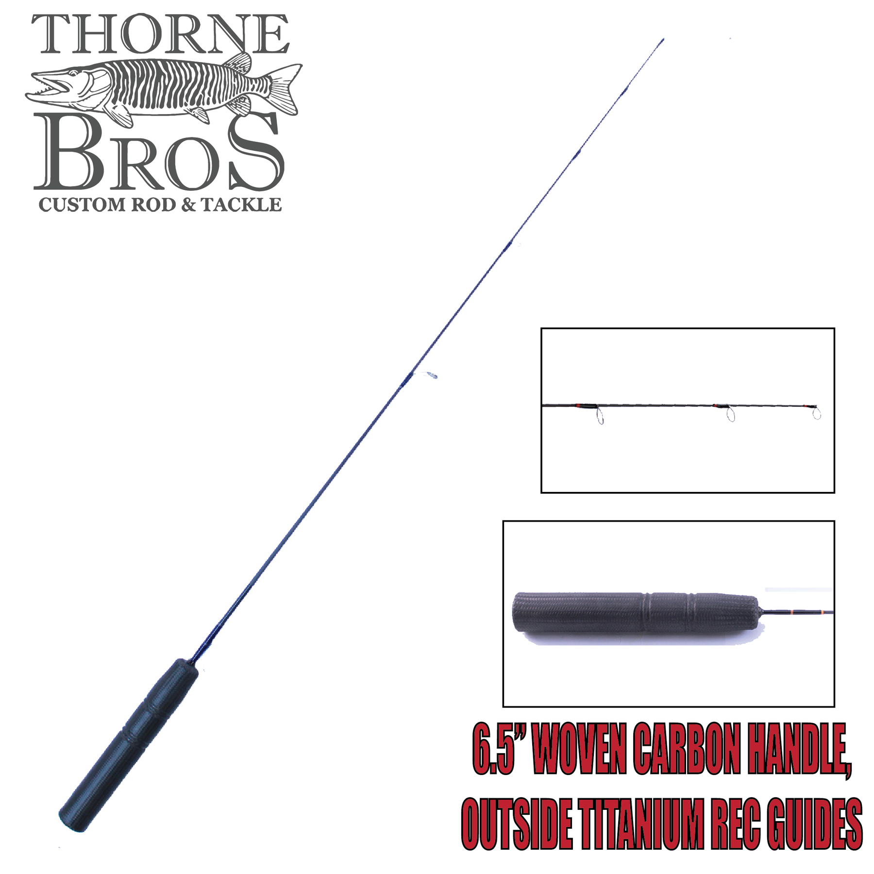 Thorne Brothers Custom Ice Rod -  Walleye Sweet Heart Options (7538532929)