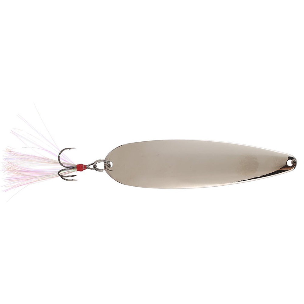 bass spoon lures Nichols Lake Fork Flutter Spoon Silver Chrome / 4" 3/4oz