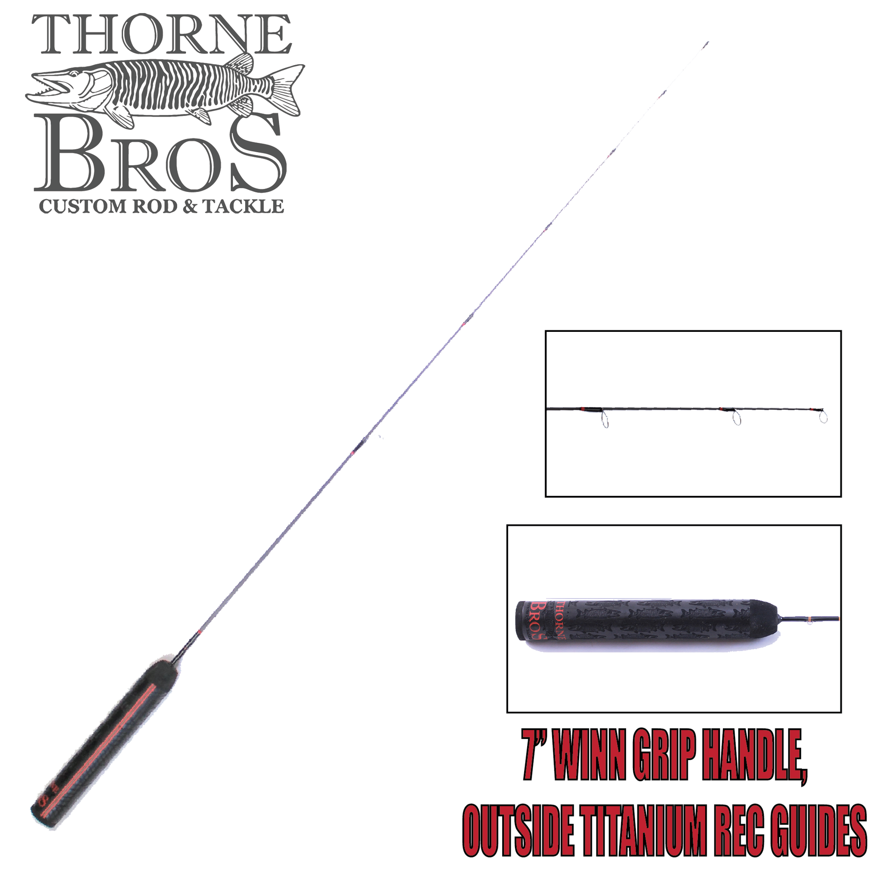 Thorne Brothers Custom Ice Rod -  Panfish Sweet Heart Options (7557817217)