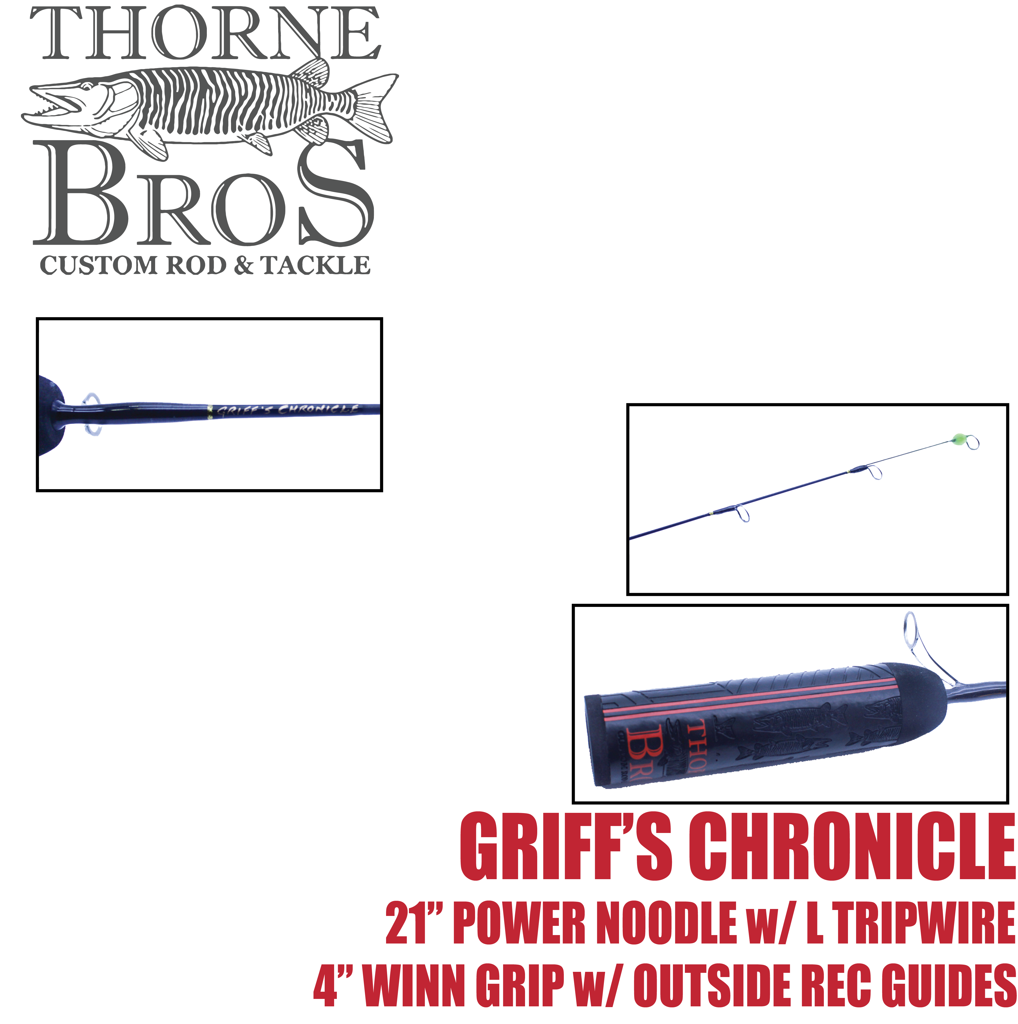 Thorne Bros Custom Ice Rod - Crappie Chronicles "Griff"