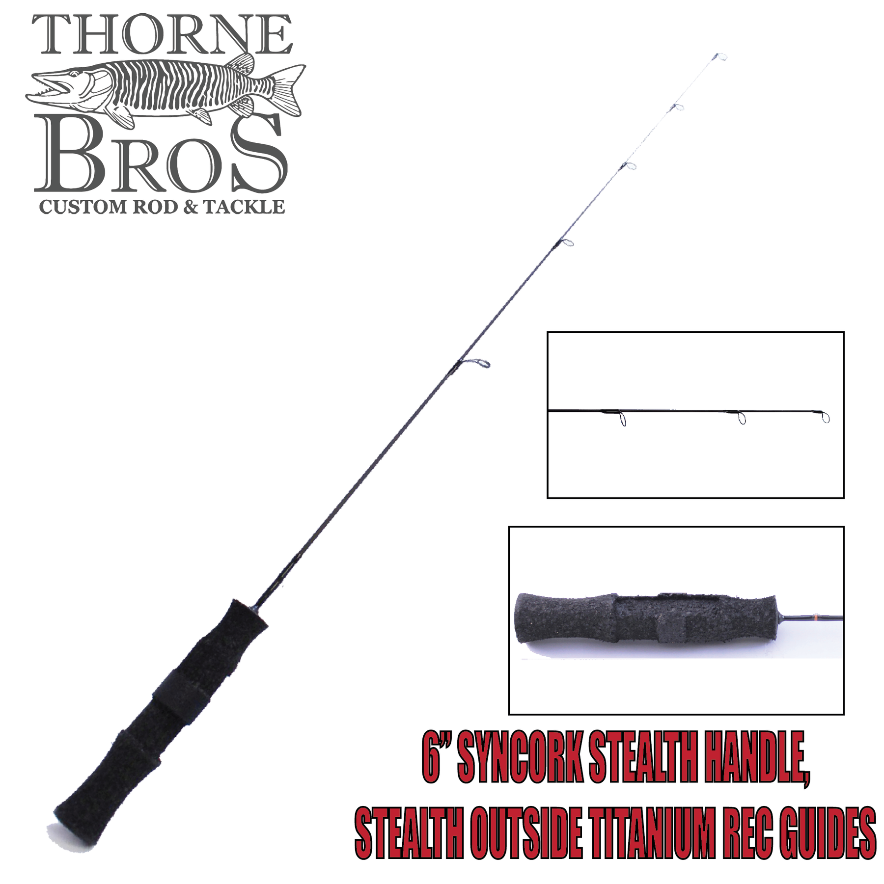 Thorne Brothers Custom Ice Rod -  Panfish Sweet Heart Options (7557817217)