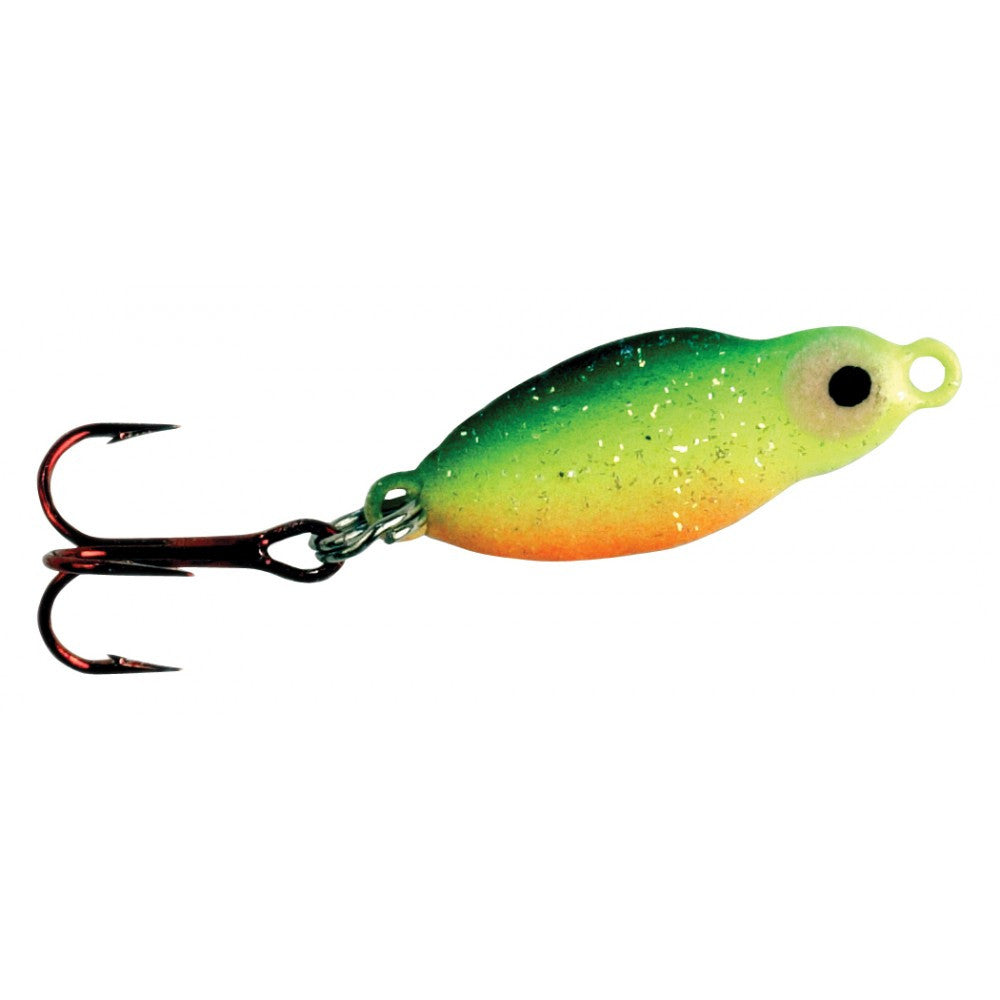 best jigging hook ice fishing Lindy Frostee Spoon 1/16 oz Gold Perch
