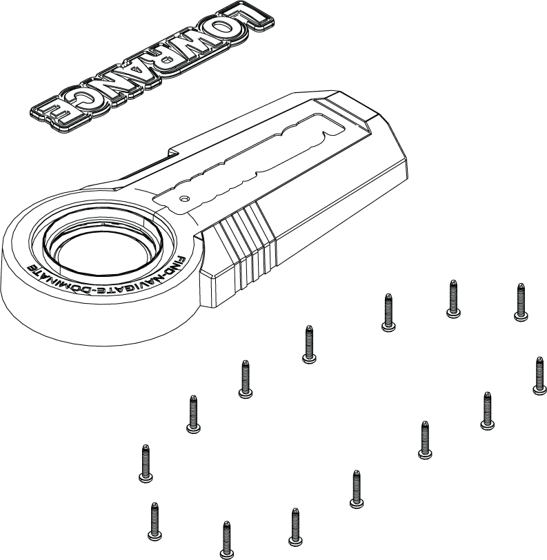 Lowrance TOP HOUSING ASSEMBLY 000-15252-001