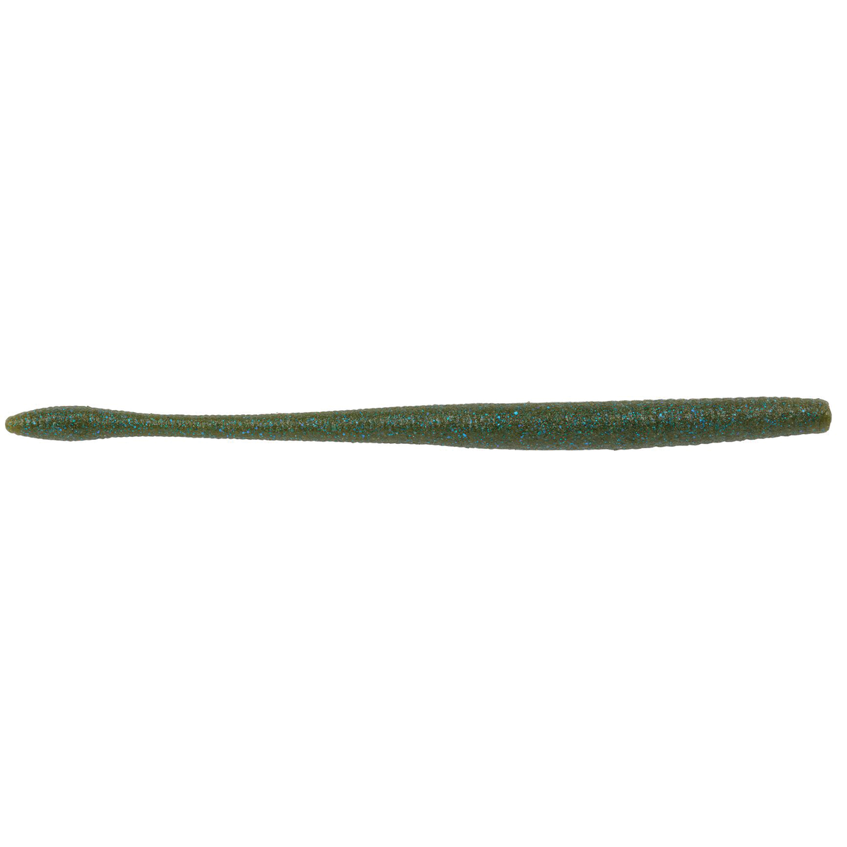 Berkley PowerBait MaxScent Hit Worm Magnum green and blue fleck soft plastic fishing lure for freshwater fishing