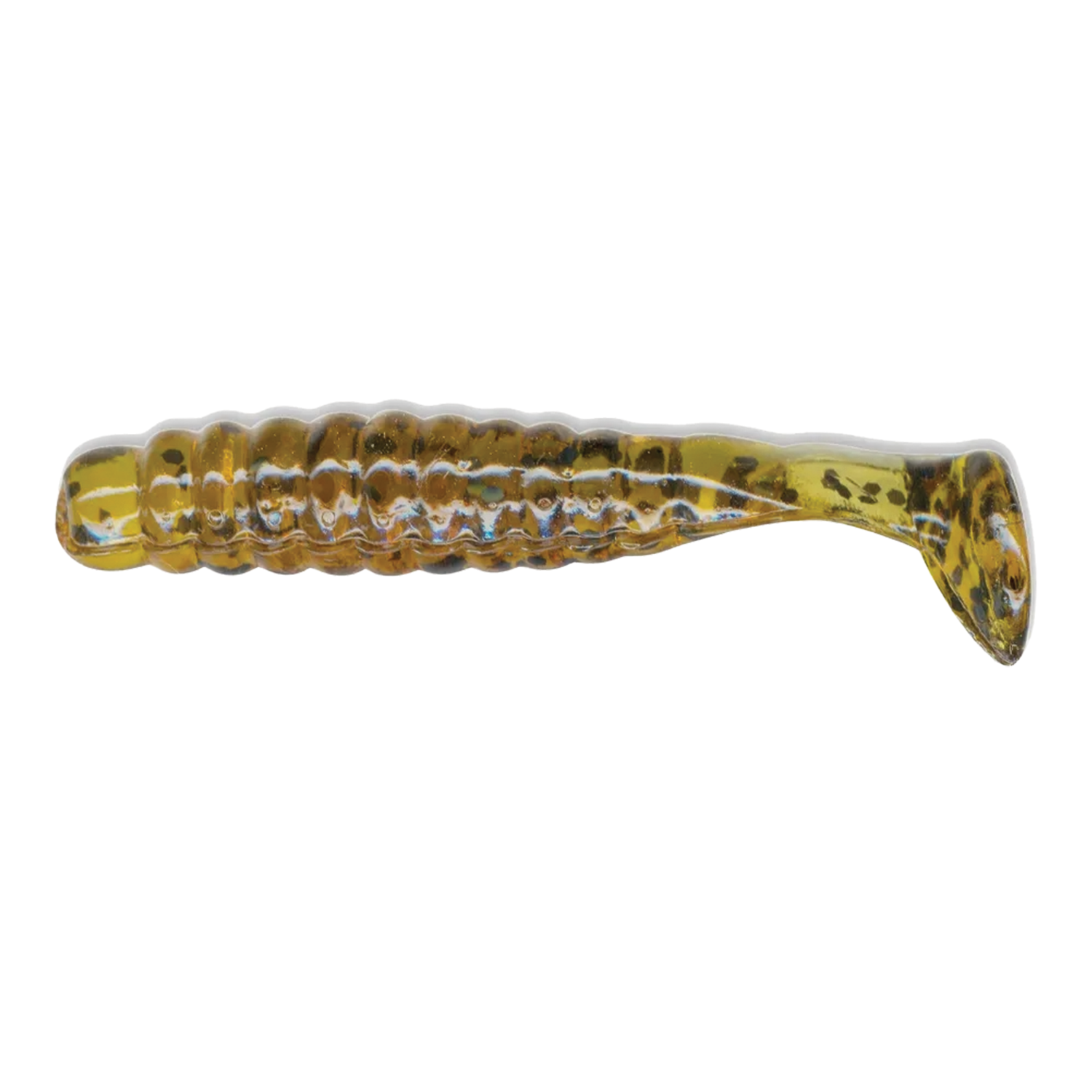Slider Crappie Grub 1.5Inch Pumpkin Black