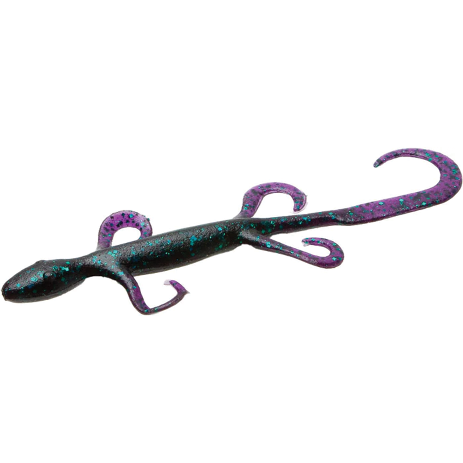 blue lizard with yellow tail zoom fishing lure 8