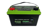 Amped Outdoors 180Ah Dual Purpose Lithium Battery (Cranking) 12.8V - Bluetooth - IP67 Waterproof - Heated