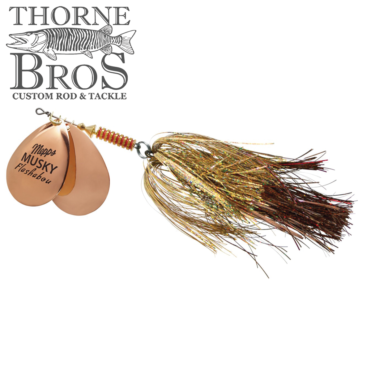 Mepps Musky Flashabou Heiting Series (Double Blade)