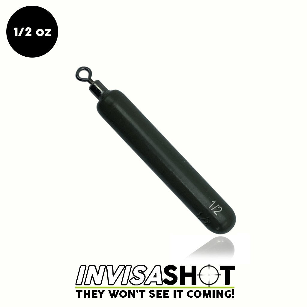 WOO! Tungsten Invisashot Cylinder Drop Shot Weight - Closed Eye