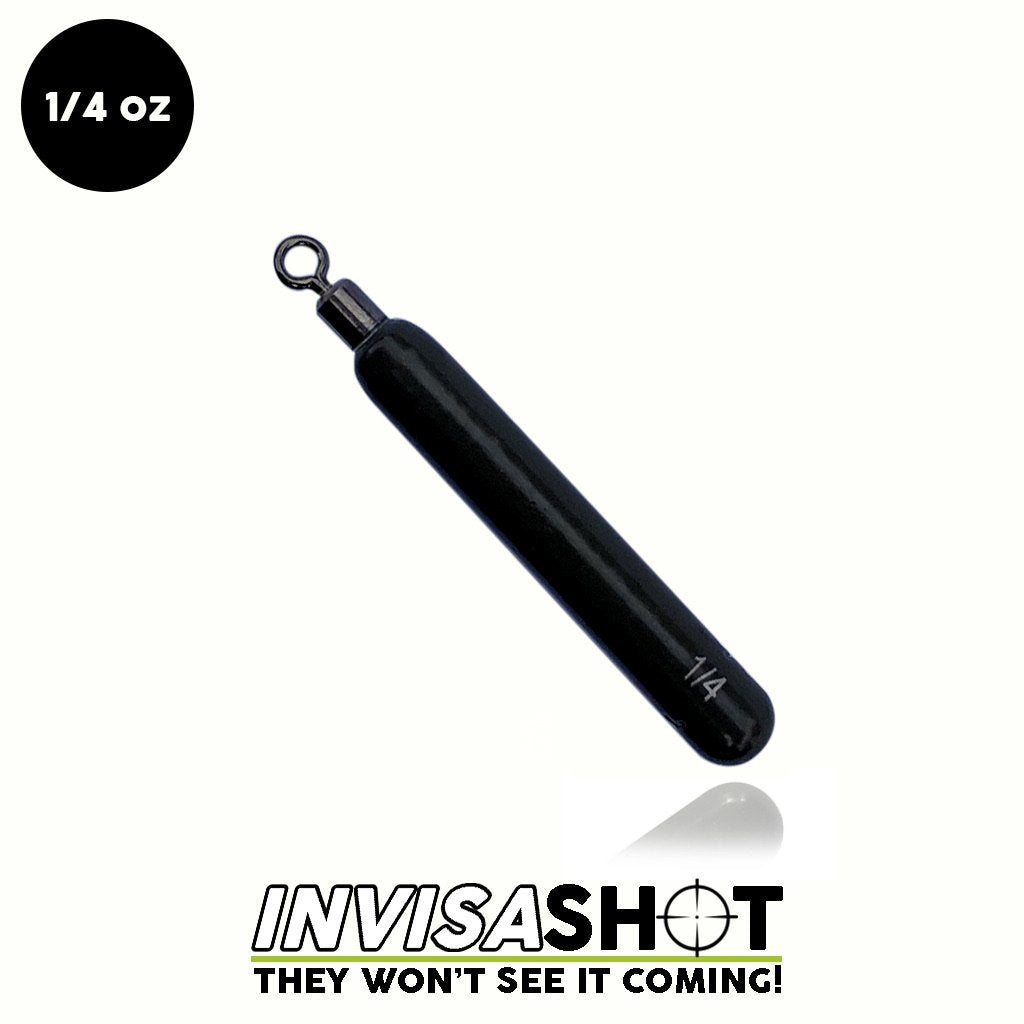 WOO! Tungsten Invisashot Cylinder Drop Shot Weight - Closed Eye