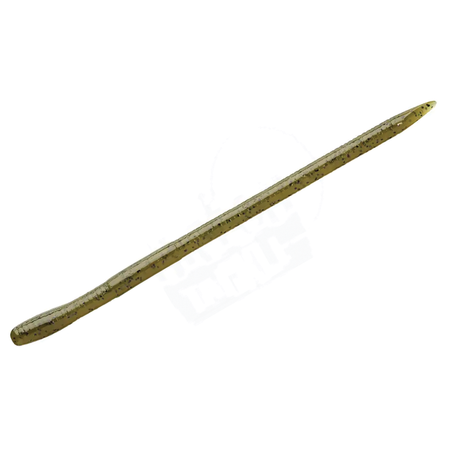 Bait Breath U30 Vein (All Sizes) fishing lure in a slim, worm-like design with a translucent olive green color and dark speckled pattern for realistic fishing tackle use.