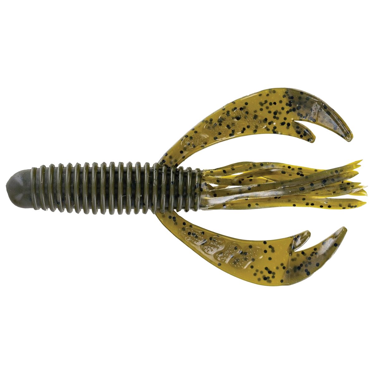 Big Bite Baits 4” Swimming Craw Tube Black Blue Electric Blue