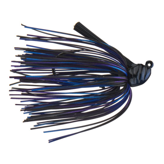 Dirty Jigs Scott Canterbury Flippin Jig fishing lure featuring a black and blue skirt with a weighted head, designed for effective fishing tackle and lure presentation.