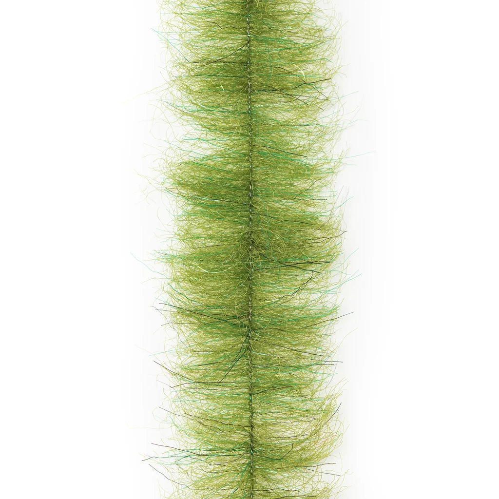 Enrico Puglisi Muddler Minnow UV Brush with dense olive green fibers for fly tying and musky fishing tackle