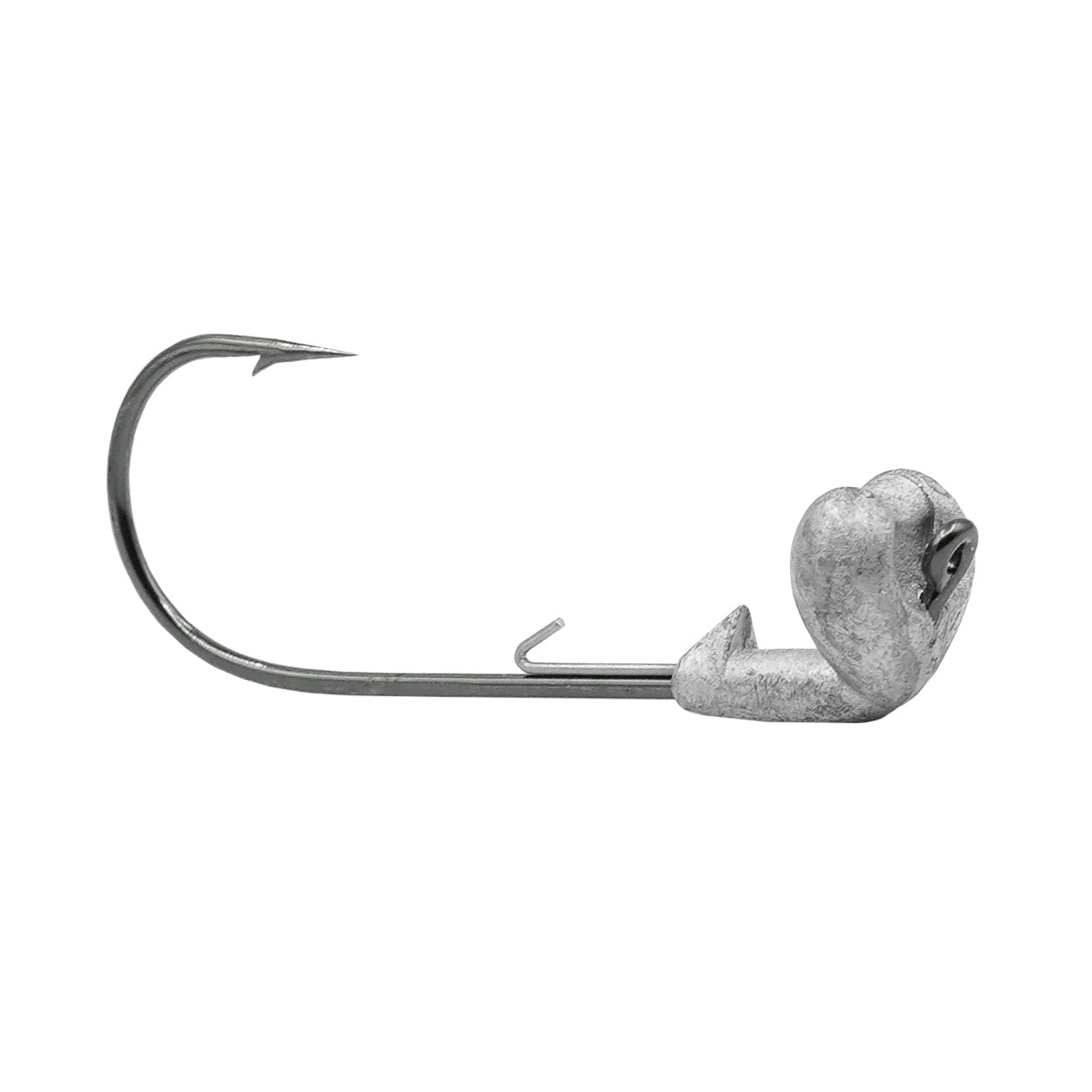 Core Tackle Strut Head Jig Head with a sharp single hook and heart-shaped weighted head designed for fishing tackle and lure applications.
