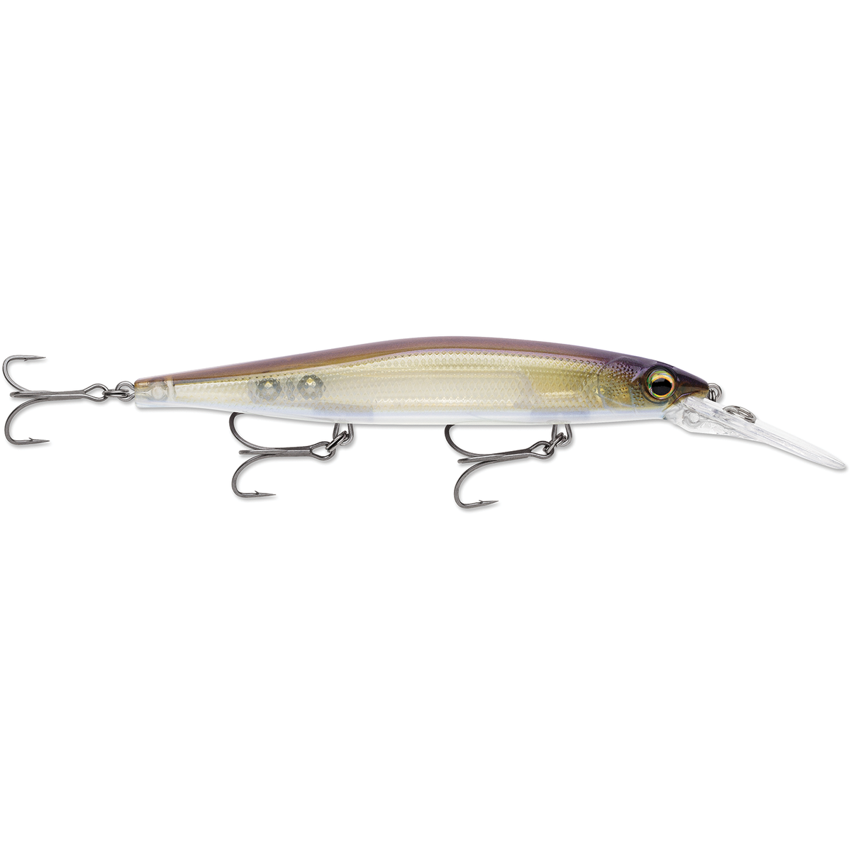 Rapala Precision Xtreme Mavrik Deep 110 deep diving fishing lure with lifelike baitfish finish clear diving bill and treble hooks