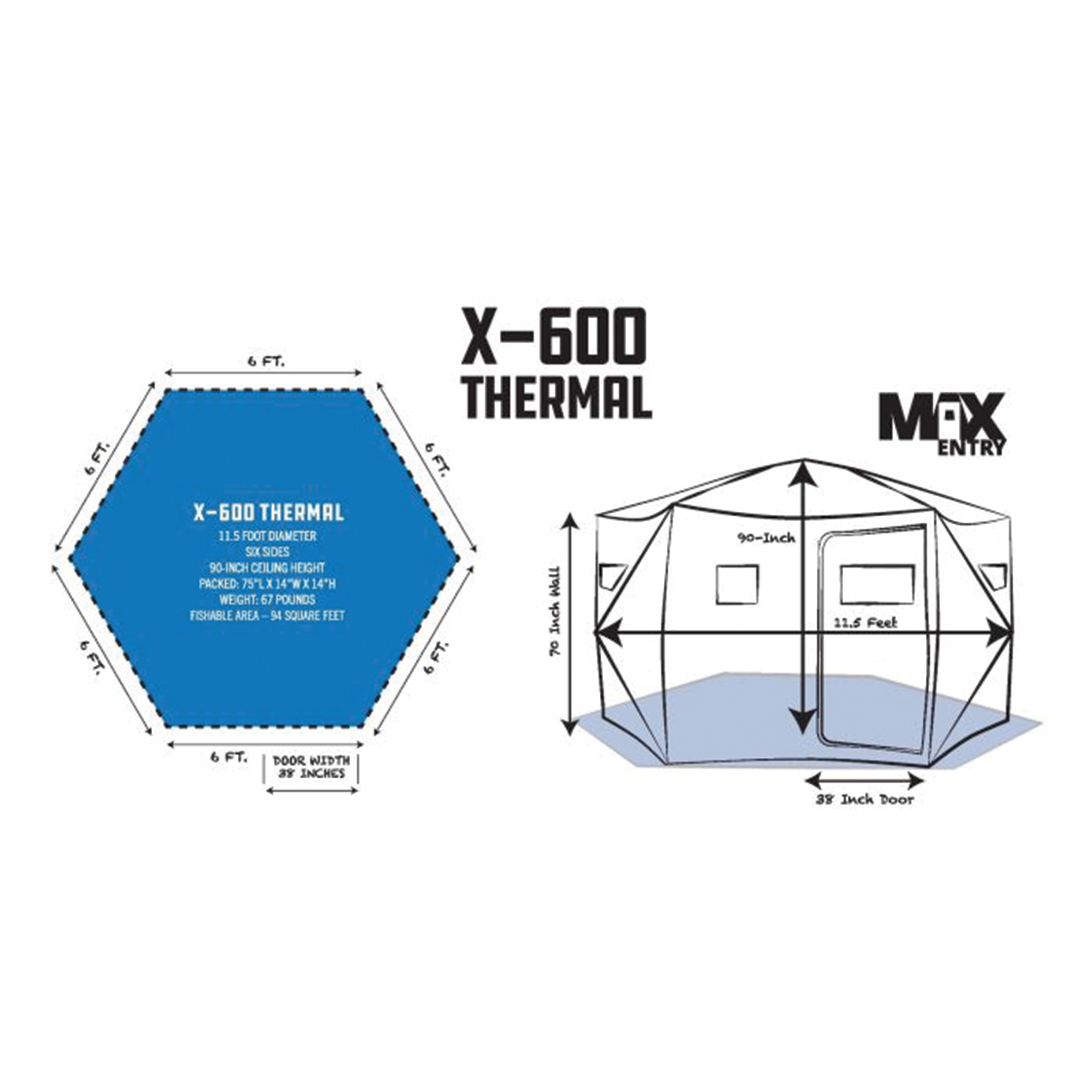 Clam X-600 Thermal Pop-Up
