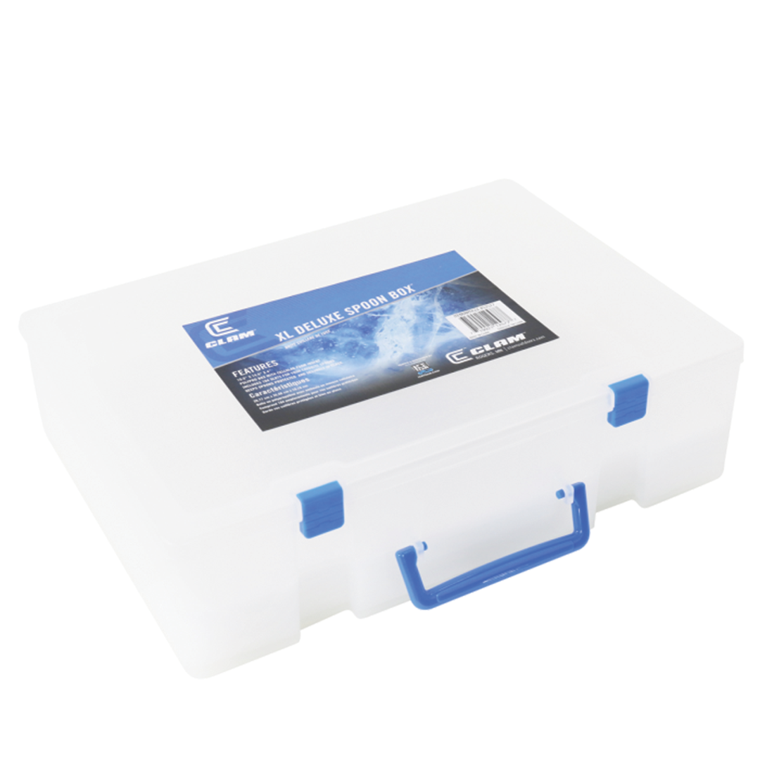clam shell tackle box HENGJIA qt061-1 Ten Grid Clamshell Fishing Gear Storage Fishing Garmade The clear case makes it easy to identify the lures in the box Green Small Clamshell Tackle Box