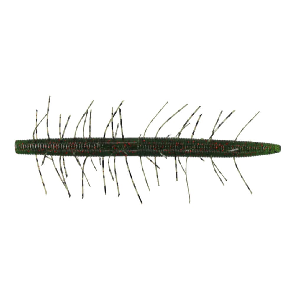 Yamamoto Fuzzy Senko 5" soft plastic fishing lure designed with multiple hair-like appendages for lifelike movement and enhanced attraction in fishing tackle.