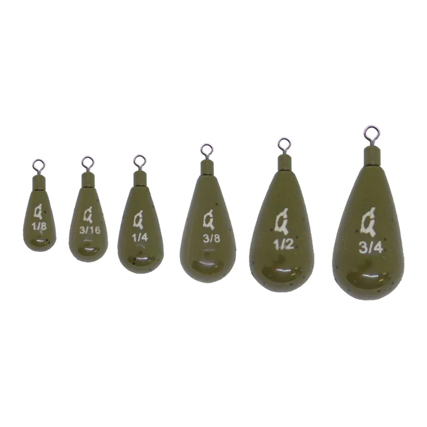 X-Zone Tungsten Tear Drop Shot Weights (Tie On)