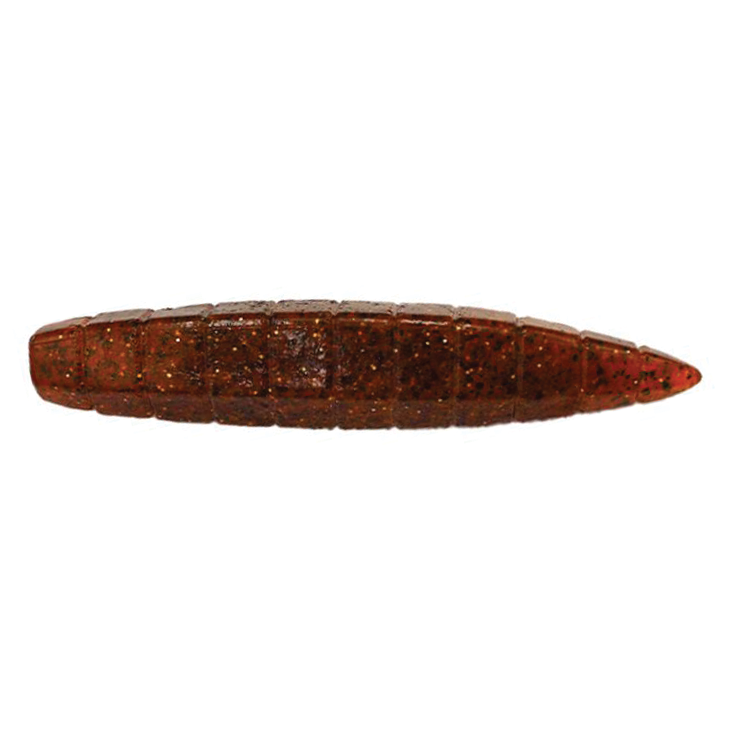 Galápagos Okura Stick fishing lure in reddish-brown with segmented body and small black and gold flecks, designed for effective fishing tackle use.