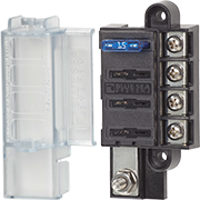Blue Sea Systems ST Blade Compact Fuse Blocks - 4 Circuits 5045