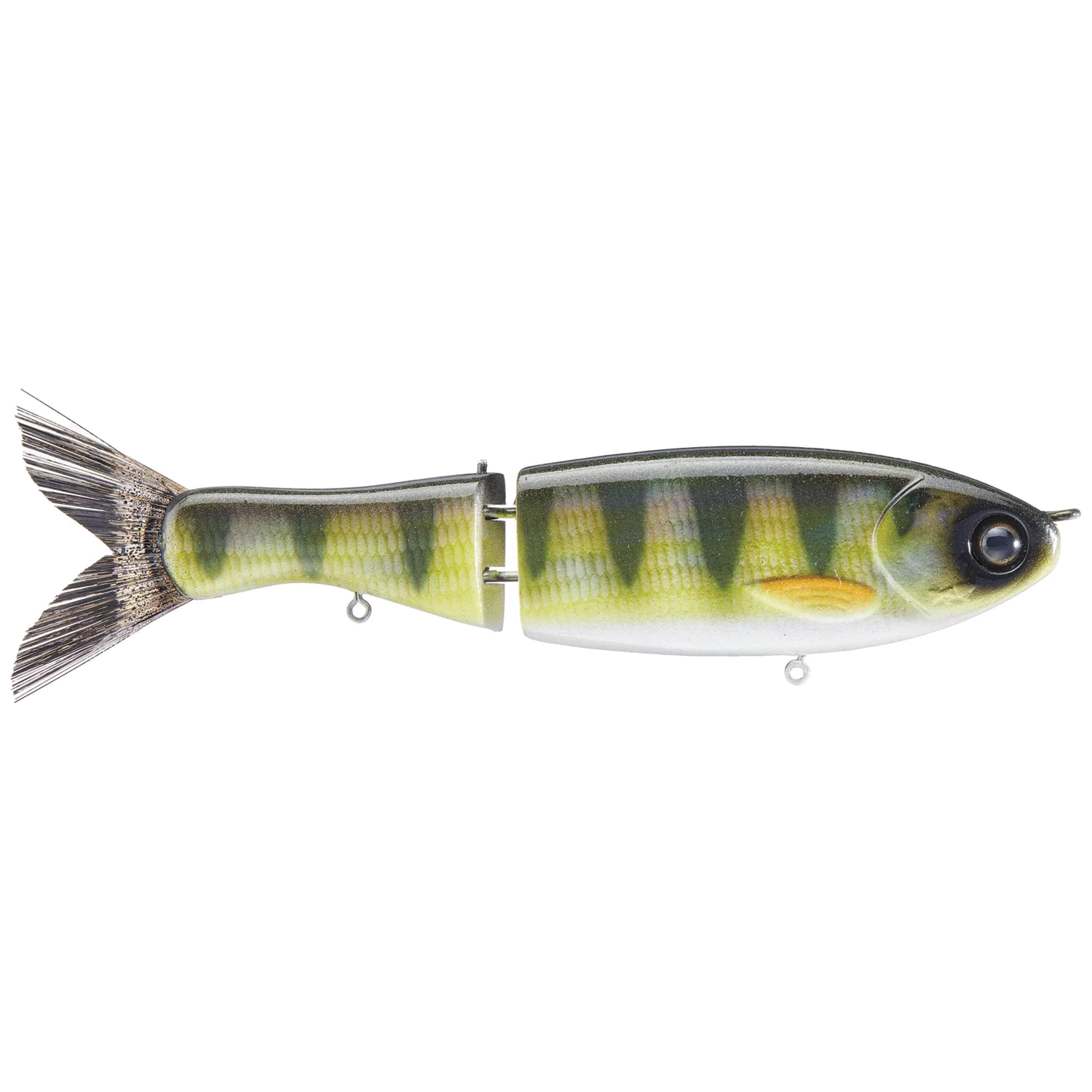 Clutch Swimbait Co. Darter Glide Bait fishing lure designed to mimic a small fish with detailed segmented body and realistic colors for effective fishing tackle use.