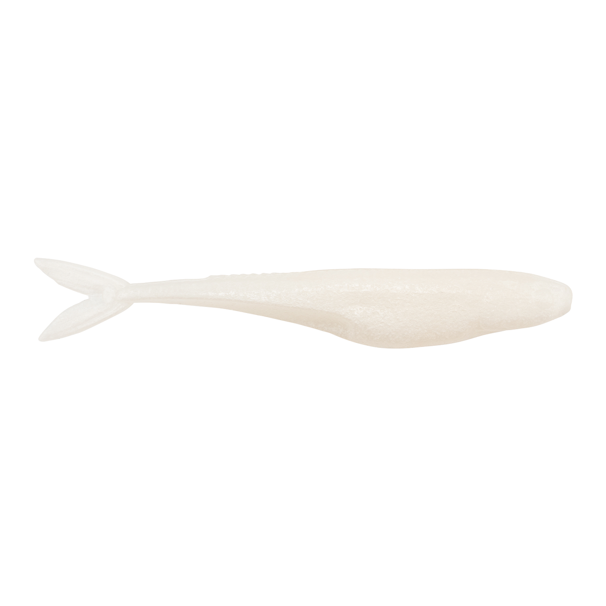 Z-Man Stuntman soft plastic fishing lure in a translucent white color designed for lifelike movement in water, ideal for fishing tackle and lure setups.