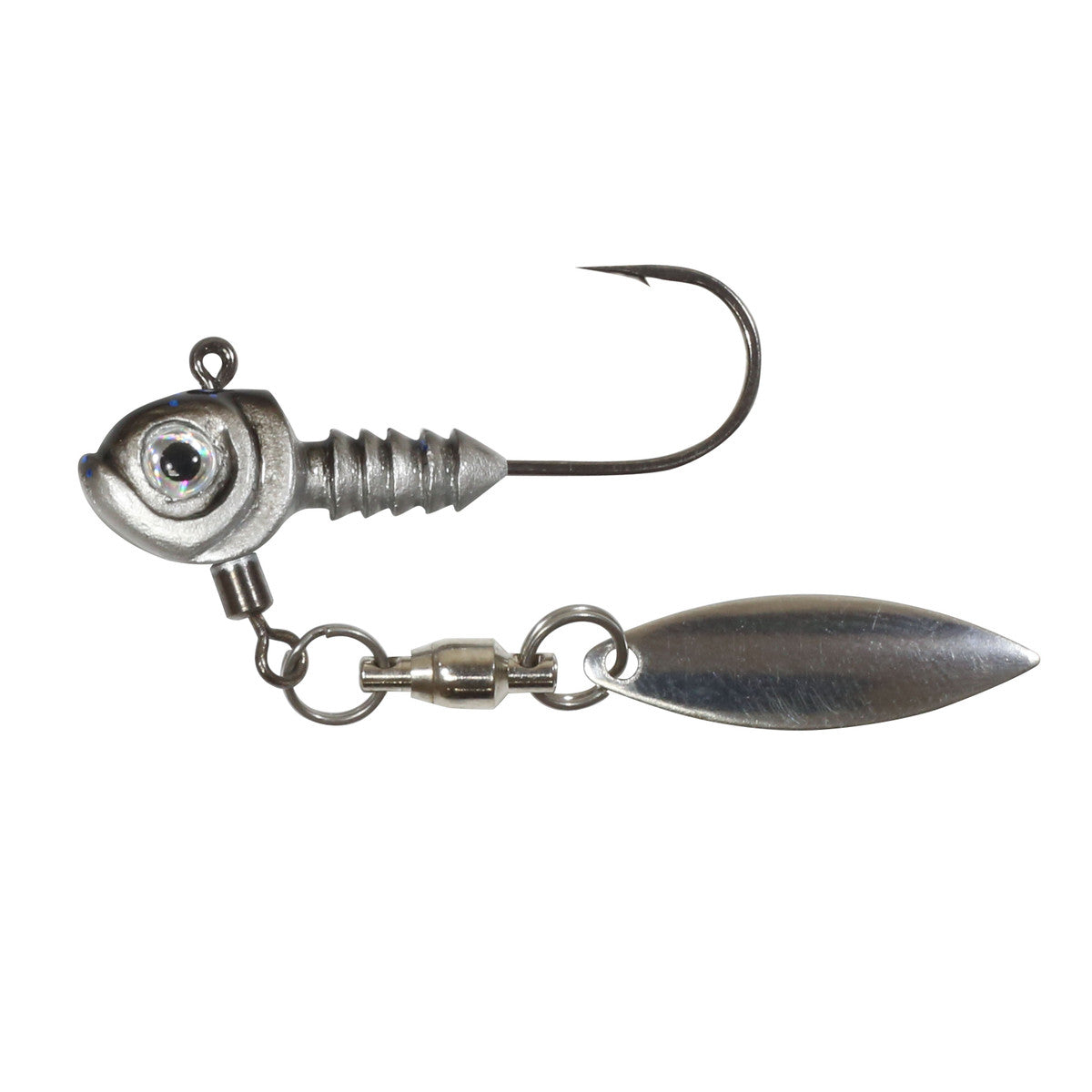 db smelt fishing lure Northland Tackle Smeltinator Underspin Jighead - 1 Pack Gussy Shad / 1/4 oz Magnifiers The Cadillac Combo - strong Gamakatsu hook Color:Boneyard