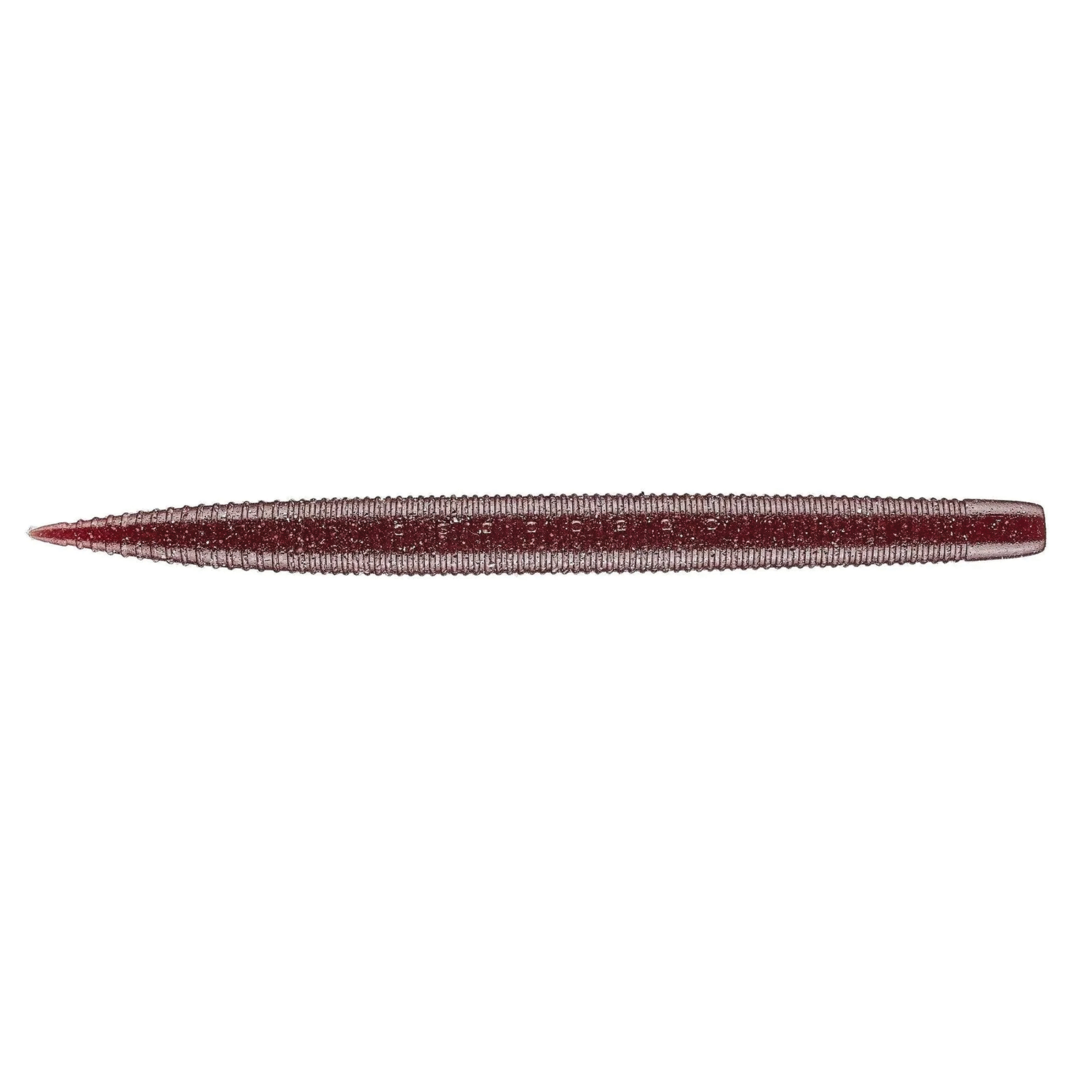GeeCrack SAF Stick soft fishing lure in dark red with textured ribbed body designed for effective fishing tackle use.
